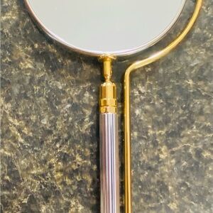 Rare,French,Vintage 1950's,Brass Table Mirror, Adjustable
